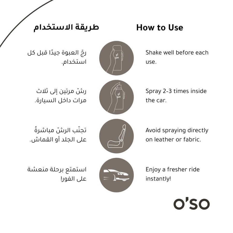 معطر سيارات أوسو  تراث 50 مل