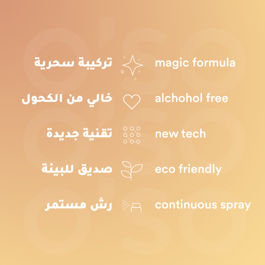 معطر الجو والمفارش تفاؤل 200 مل