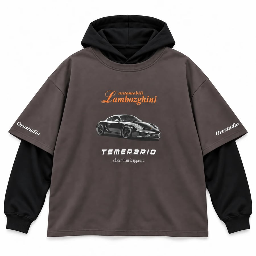 LAYERED TURBO HOODIE- 13309