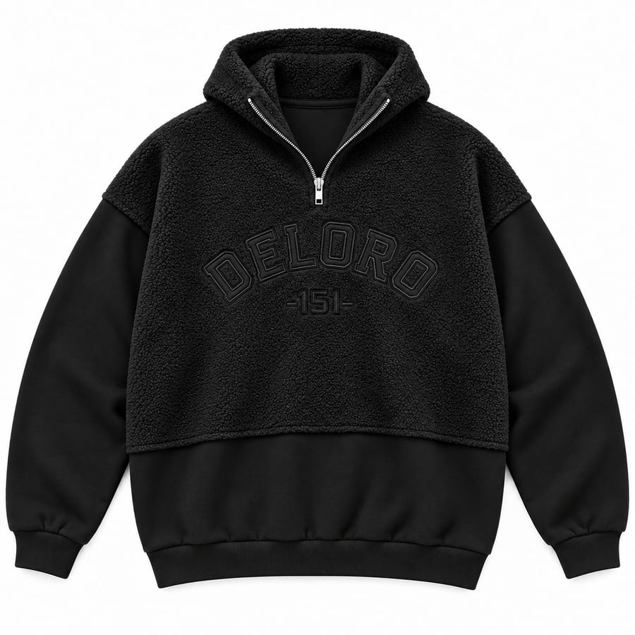 SHERPA QUARTER-ZIP HOODIE - 13177