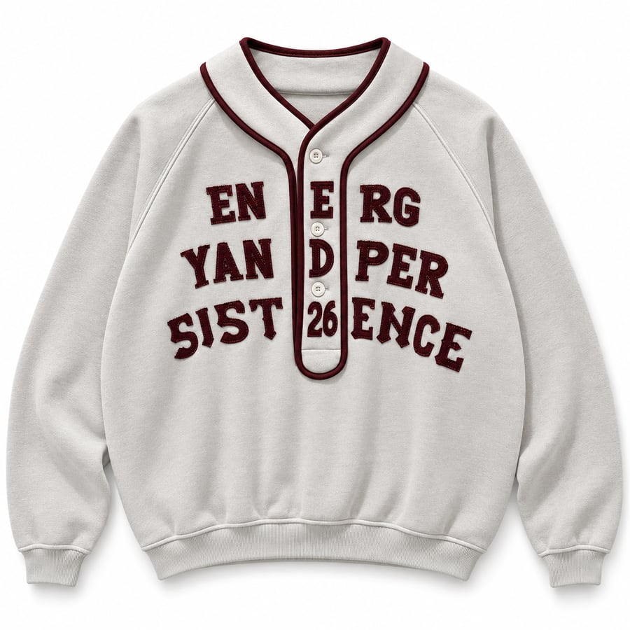 VARSITY SHAWL-COLLAR SWEATSHIRT - 13410
