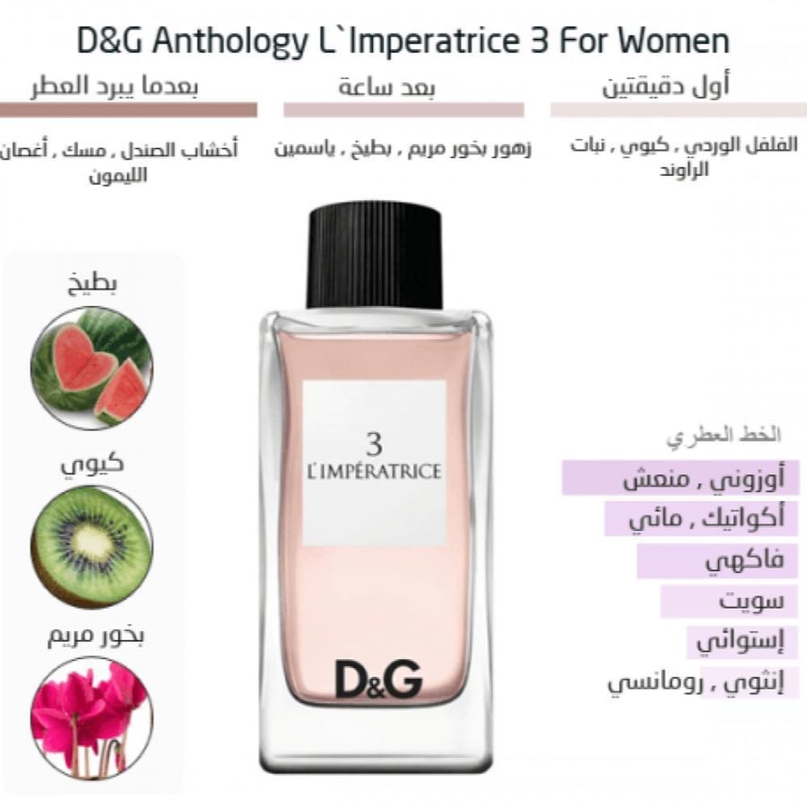 عطر دولتشي آند غابانا لامبريترايس 3 او دو تواليت 100مل