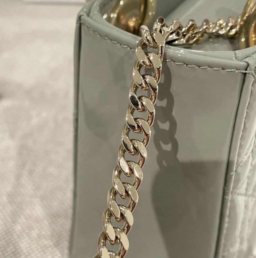 Mini Lady Dior Bag مقاس ميني لامع