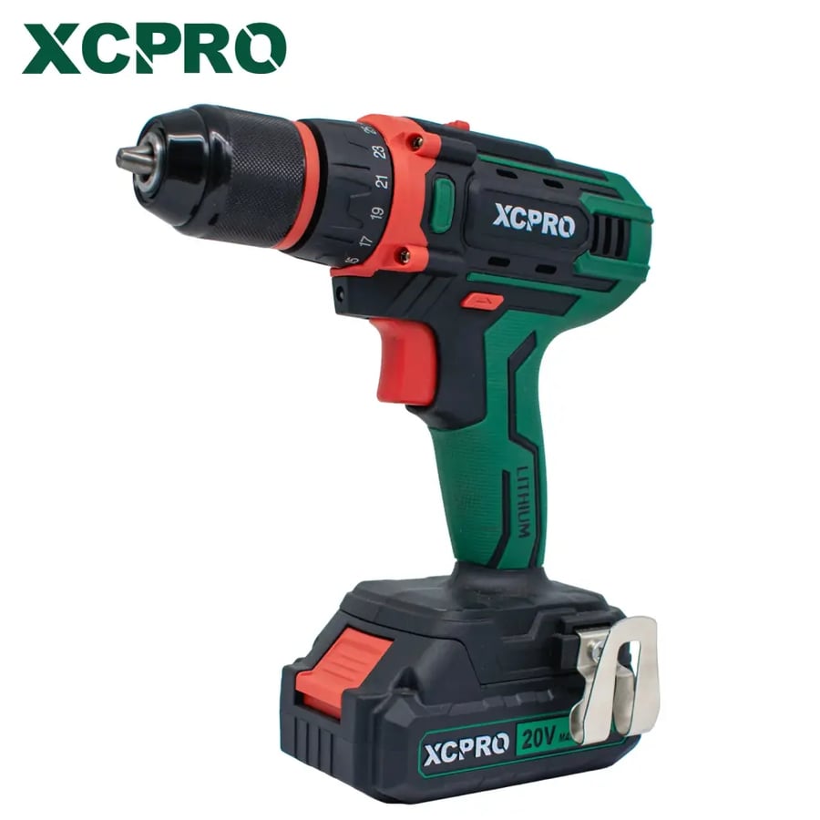 دريل بطاريتن 2 امبير 20 فولت Cordless drill XCPRO
