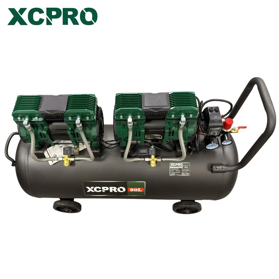 كمبرسور كاتم متورين 90 لتر 2×1390 واط Air compressor XCPRO
