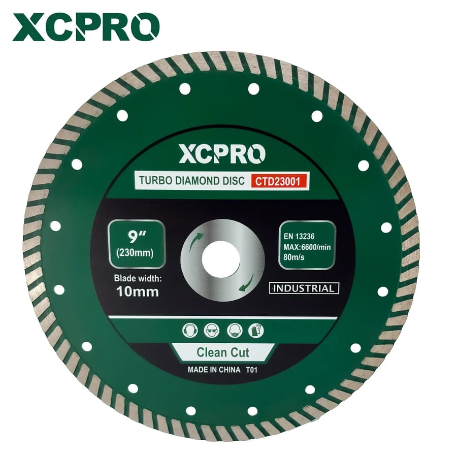 ديسك غرانيت مموج 9" Dry diamond disc XCPRO