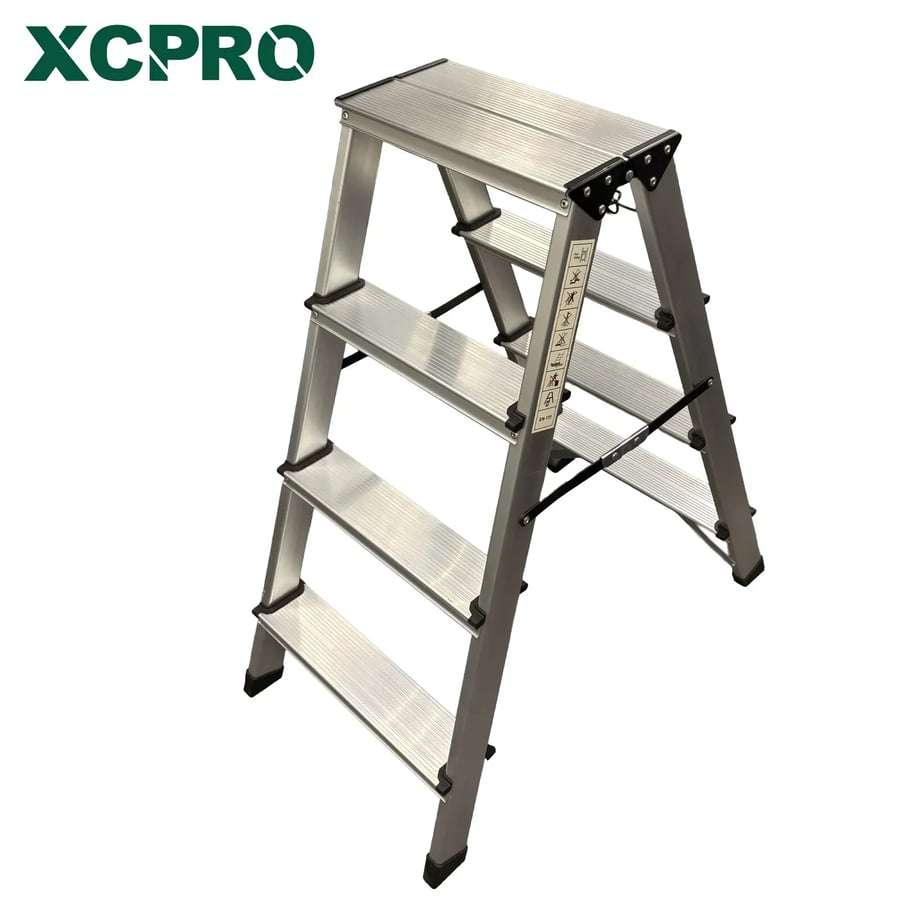 سلم المنيوم جنبين 4 درجات Double side ladder XCPRO
