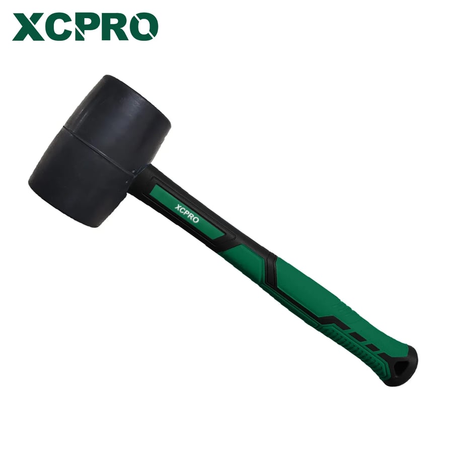 شاكوش ربر أسود صلب يد فيبر/ 220 غ /8 اونز Rubber hammer XCPRO