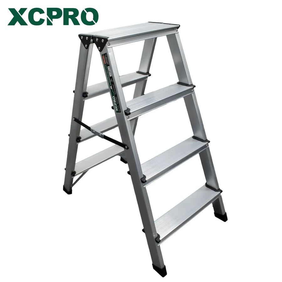 سلم المنيوم جنبين 4 درجات Double side ladder XCPRO