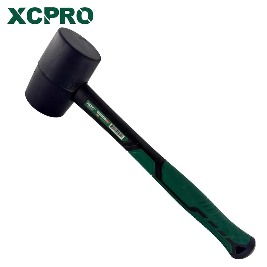 شاكوش ربر أسود صلب يد فيبر/ 220 غ /8 اونز Rubber hammer XCPRO