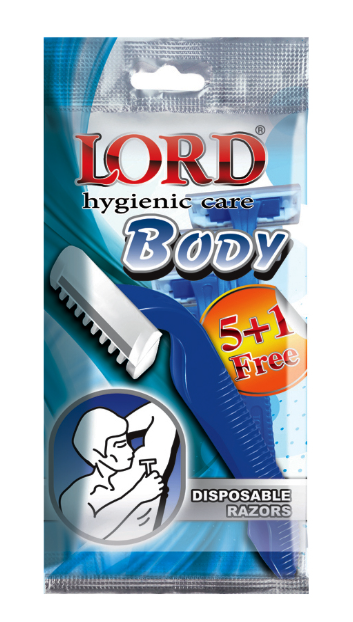 “LORD 6 Disposable Razors single Blade Comp for Body
