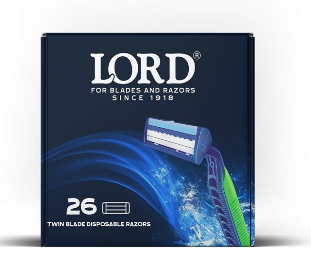 LORD Twin Blades Disposable Razor ,26 (Premium Pack)