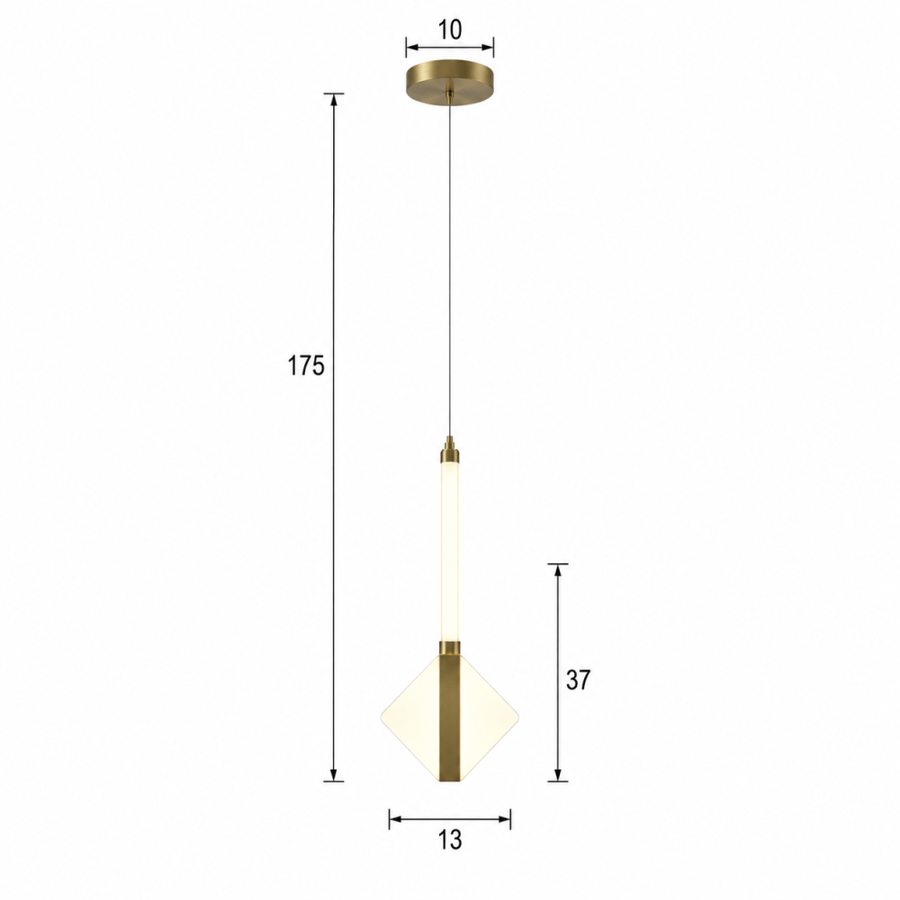 علاقة LED ذهبية معلقة 2332/1GD