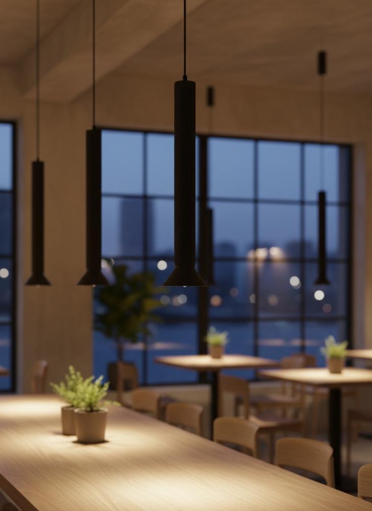 علاقي LED طويل اسود A _ 8745 LARG HEAD BK