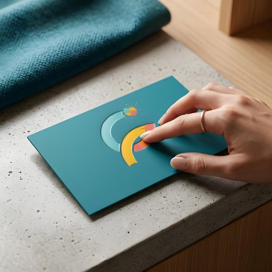 كرت أعمال  ببروز UV - Spot UV Business Cards