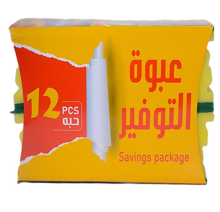 اسفنج الجلي 12حبة عبوة التوفير