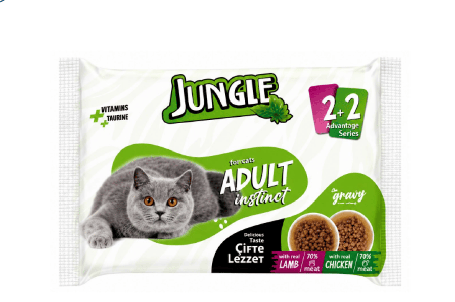 جنغل أظرف طعام رطب 2+2 في الجيلي 4X100g