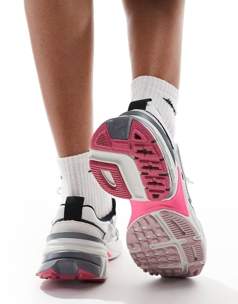 Nike V2K Run unisex sneakers in silver and pink