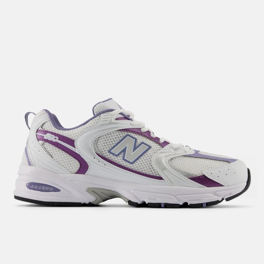 NEW BALANCE 530 WHITE AND LILAC WOMEN'S SHOES MR530