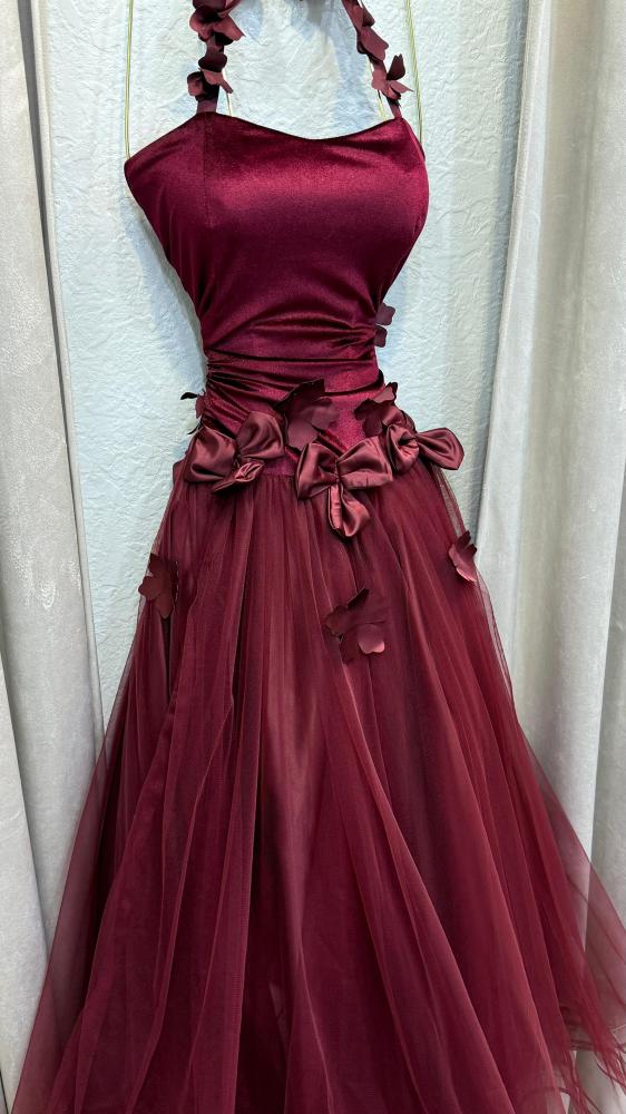 Evening dress traditional velvet moon double circle elegant from Miar Fashion
