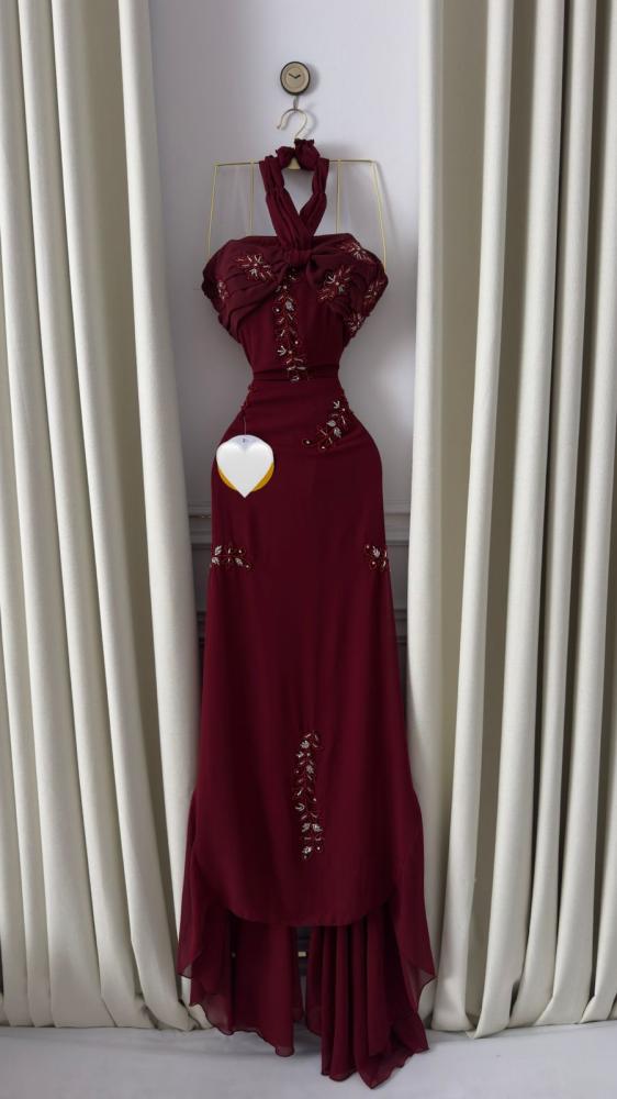 فستان عودي جورجيت تطريز يدوي من Mair Fashion