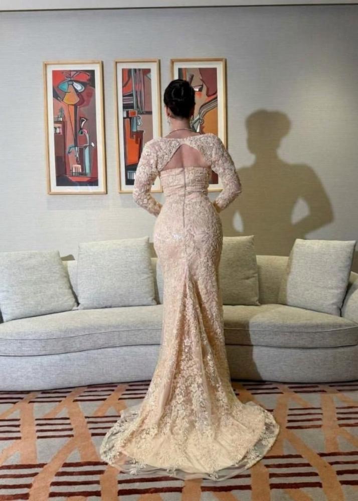 فستان سهره تل خرز بطانه تفته ناعمه من miar Fashion