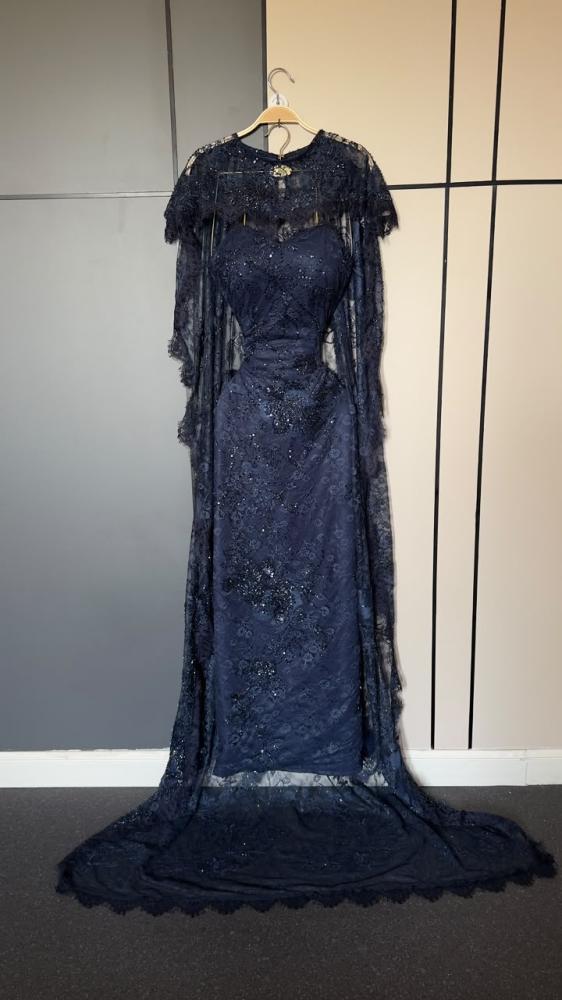 فستان سهرة دانتيل فرنسي راقٍ من Miar Fashion