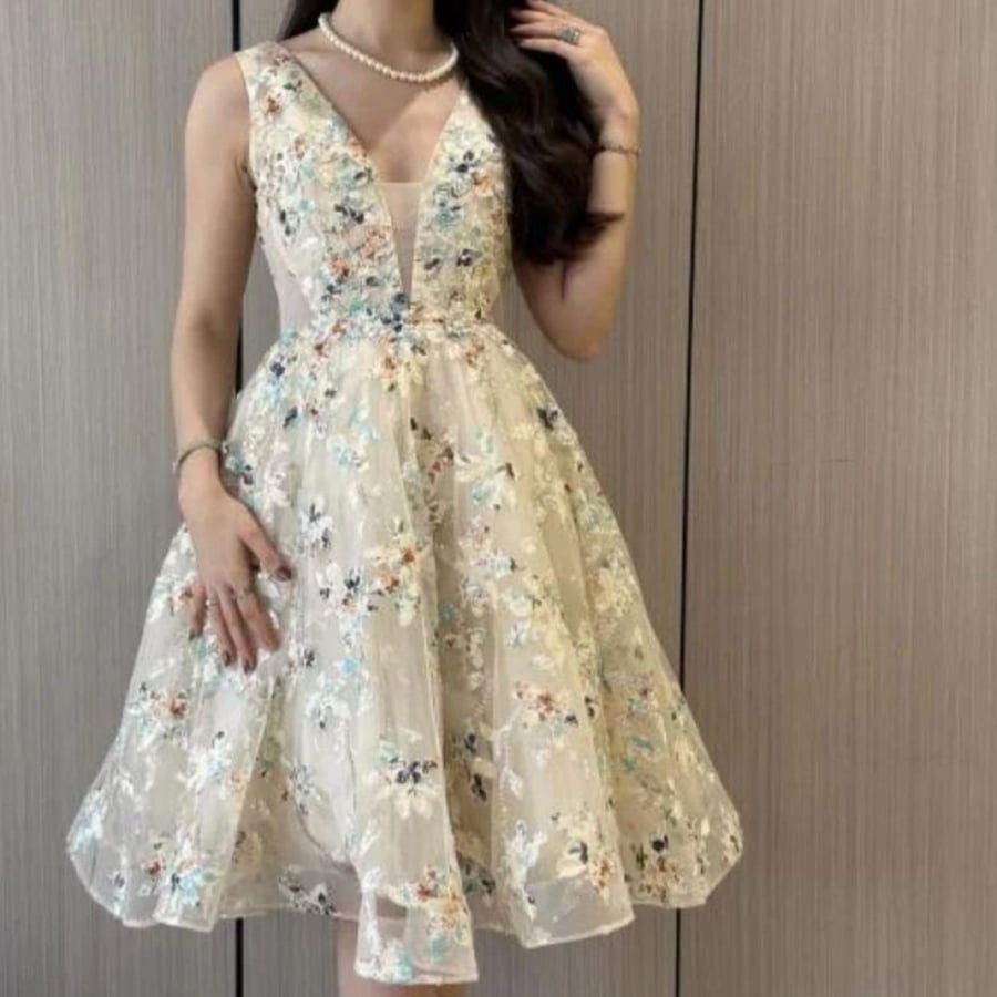 فستان سهره ميد كلفه تطريز رااقي من Mair Fashion