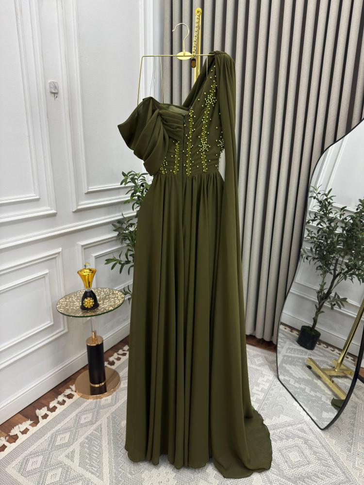 فستان سهرة شيفون جورجيت رائع من miar fashion