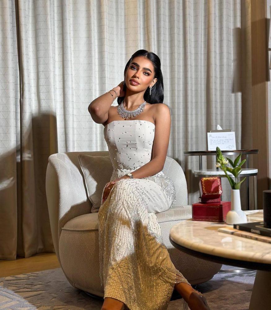 فستان سهره ابيض باربي تطريز يدوي من Mair Fashion
