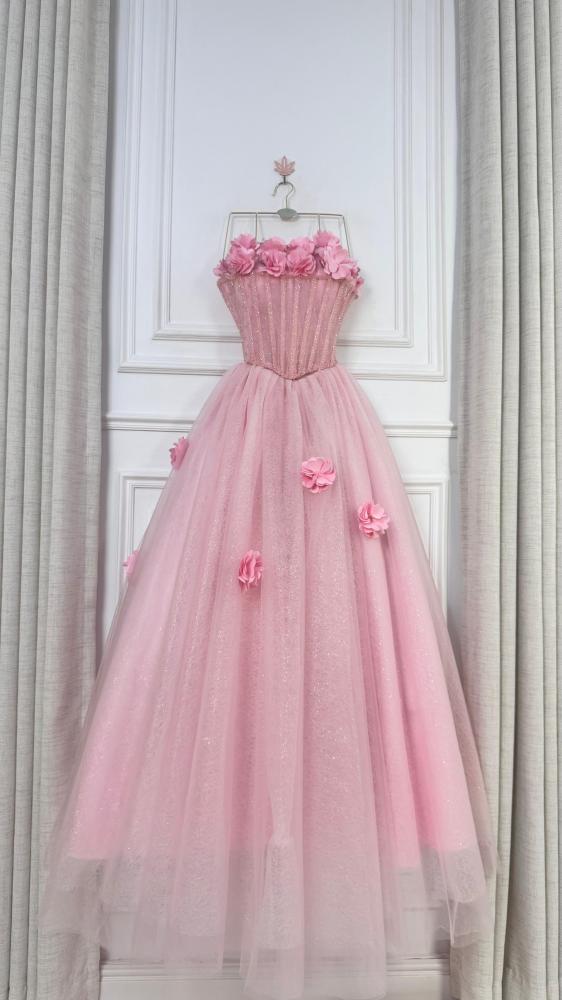 فستان سهره تل تطريزيدوي جميل من miar fashion