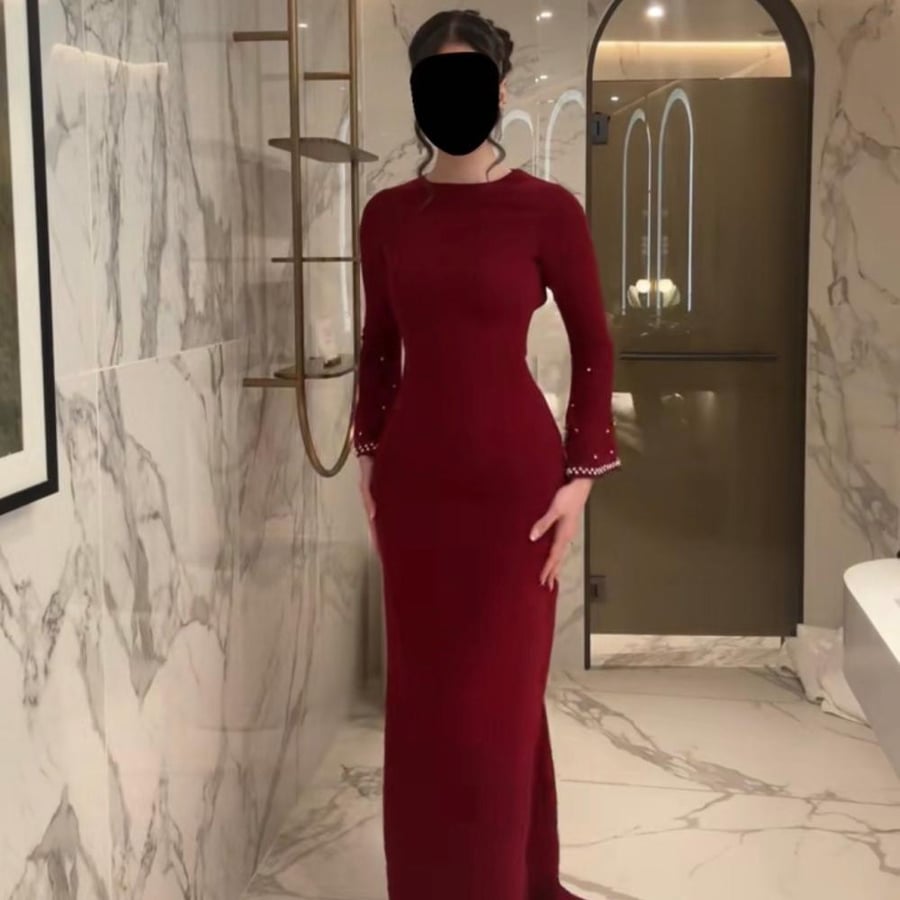 Evening dress red Barbie hand embroidery beautiful from Miar Fashion