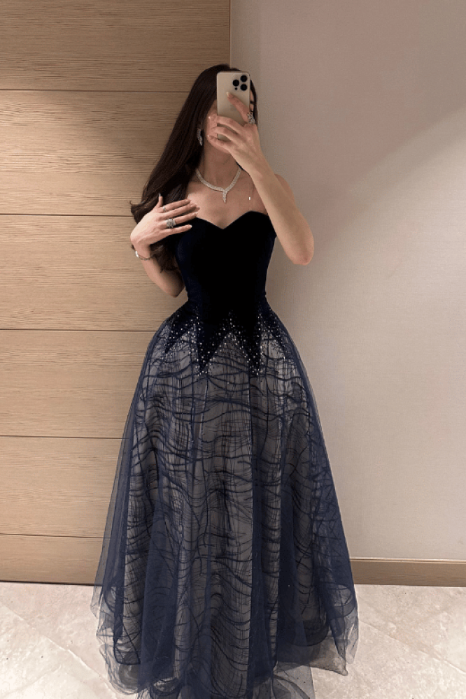 فستان هنادي الفاخر بتصميم مميز وانيق من Mair Fashion