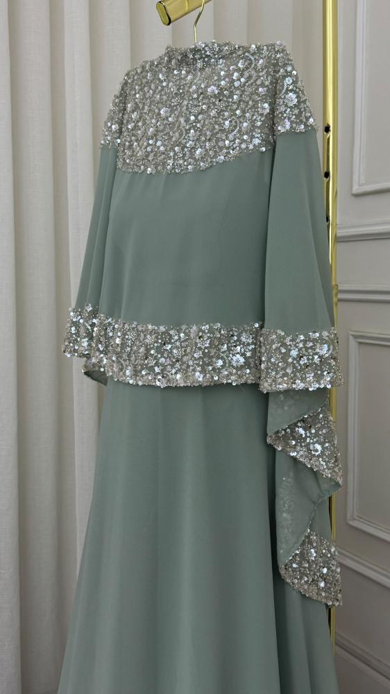 فستان حوامل جورجيت كلفه سهره من miar Fashion