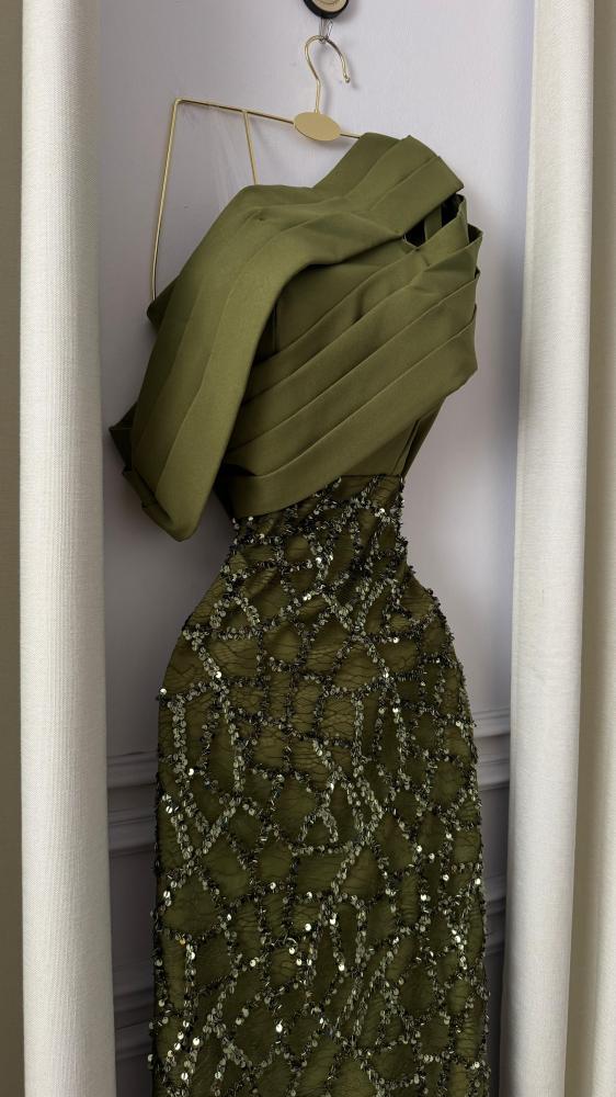 فسان أخضر سهره جازار باربي راقي من Mair Fashion