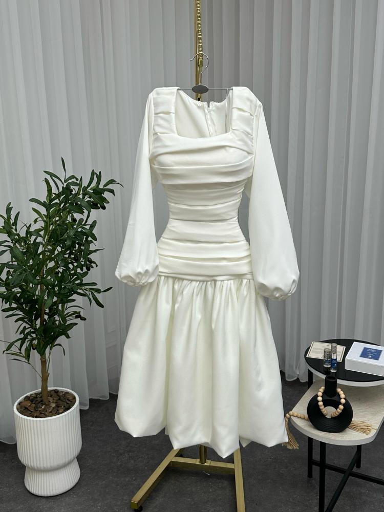 فستان ابيض باربي ميد /Mair Fashion