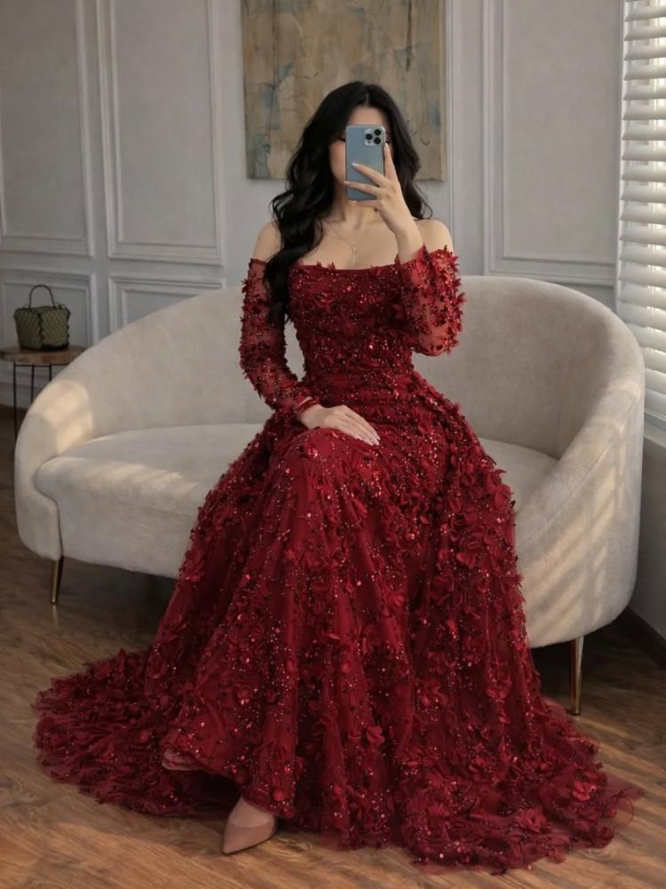 فستان سهره بتصميم راق وفخم من Miar Fashion