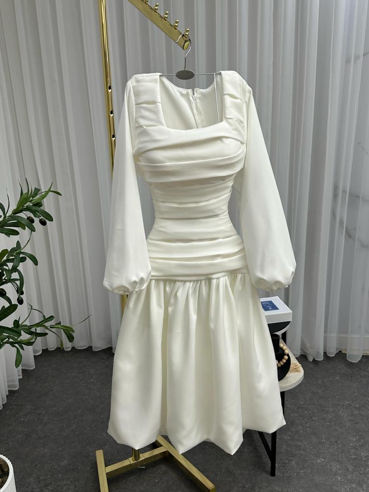 فستان ابيض باربي ميد /Mair Fashion