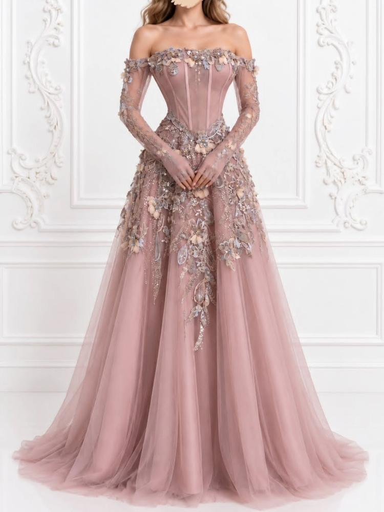 فستان سهره بتصميم يخطف الأنظار من miar Fashion