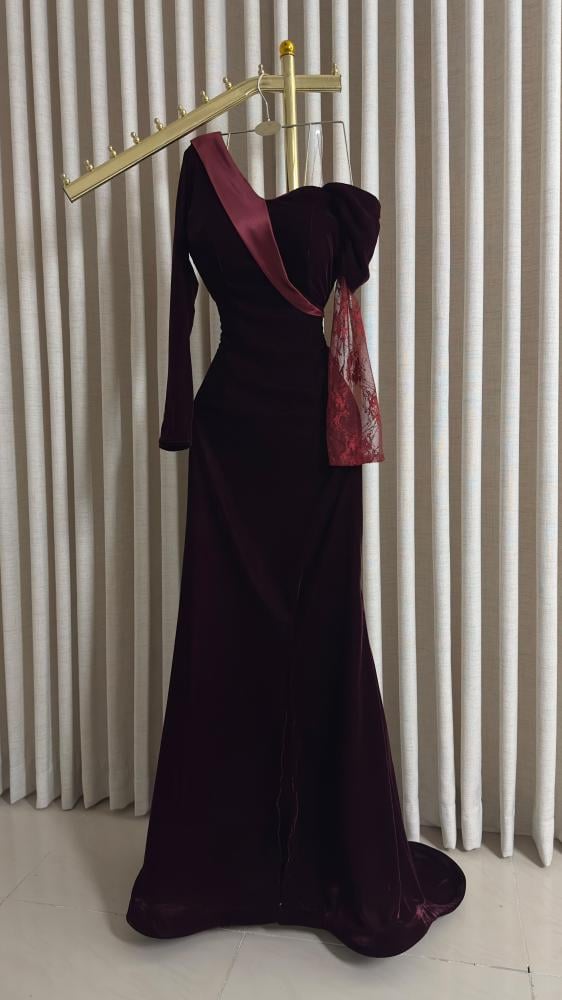 فستان شتوي مخمل كوري ناعم من miar Fashion