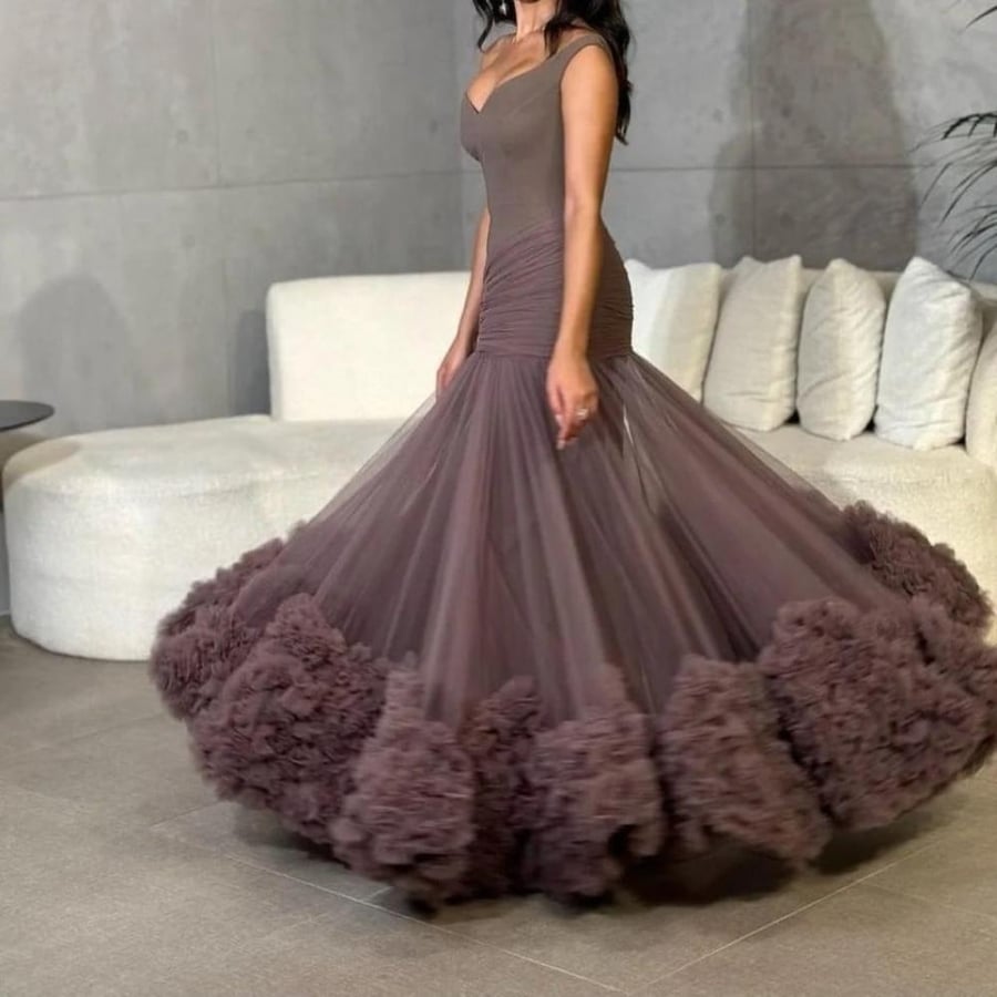 Evening dress lilac on my flesh / Mair Fashion