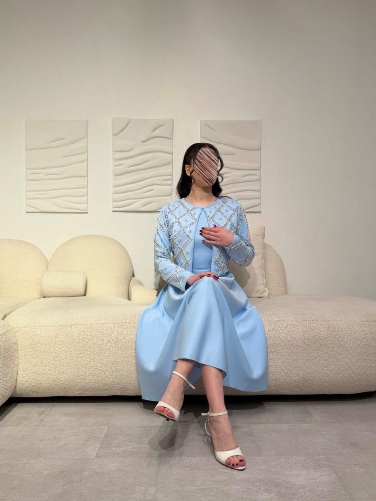 فستان سهره باربي تطريز شك يدوي فاخر من Miar Fashion