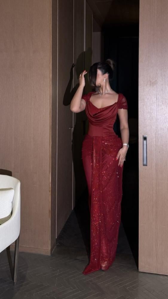 فستان سهره فصوص زركون بطانه تفته ناعمه منmiar fashion
