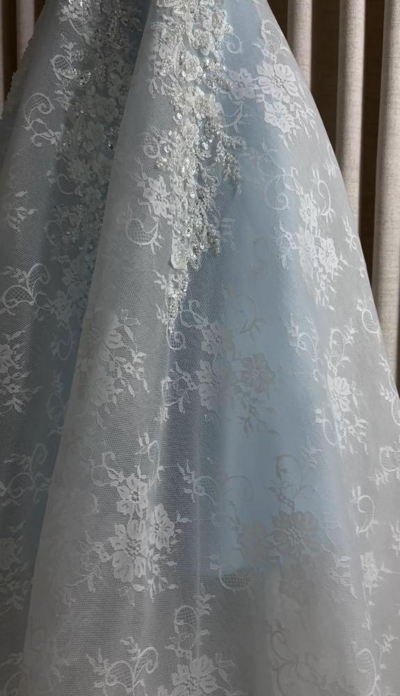 فستان سهره سماوي كلفه سهره كلوووش فاخر من Miar Fashion