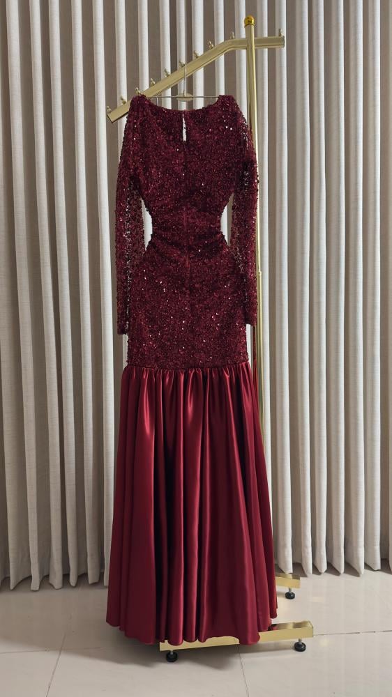 فستان سهره تل خرز بطانه تفته راق من miar Fashion