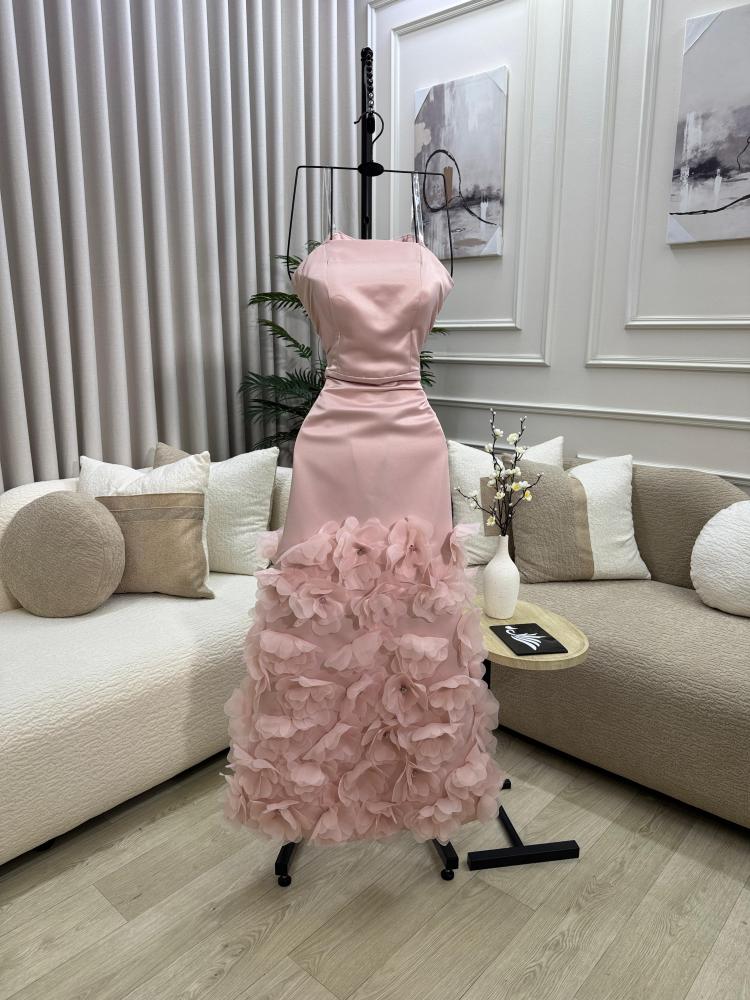 فستان سهره تفته استرتش ورد جازار جميل من miar fashion