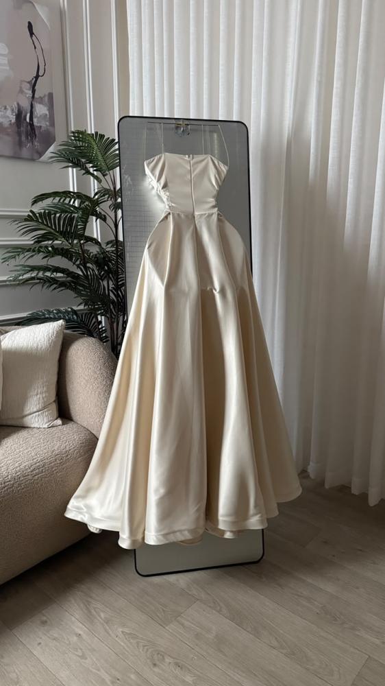 فستان سهره بيج تفته دبل كلوووش فاخر منMiar fashion