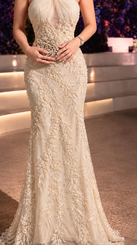 فستان سهره تل خرز بطانه تفته ناعمه من miar Fashion