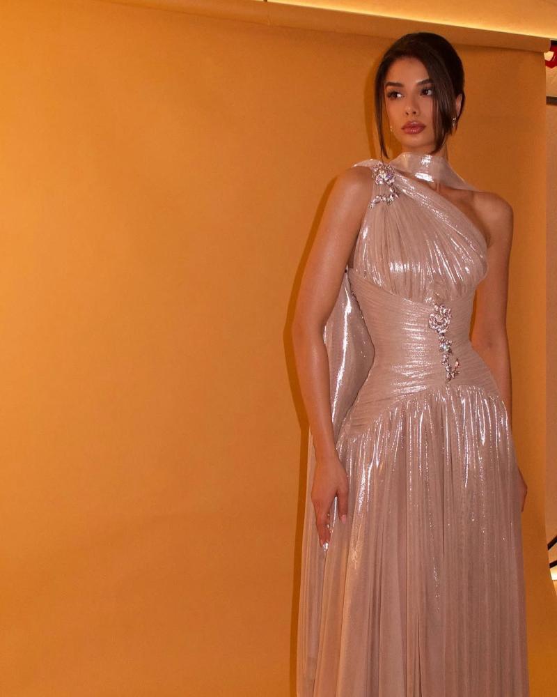 فستان سهره كرنكل لمعه مموج /Mair Fashion