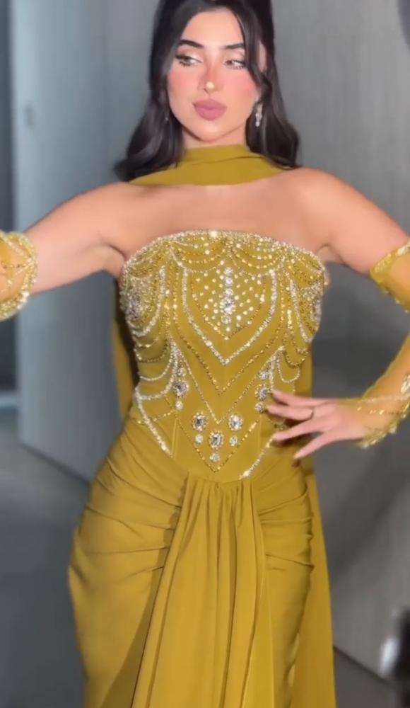 فستان باربي تطريز يدوي جميل من Mair Fashion